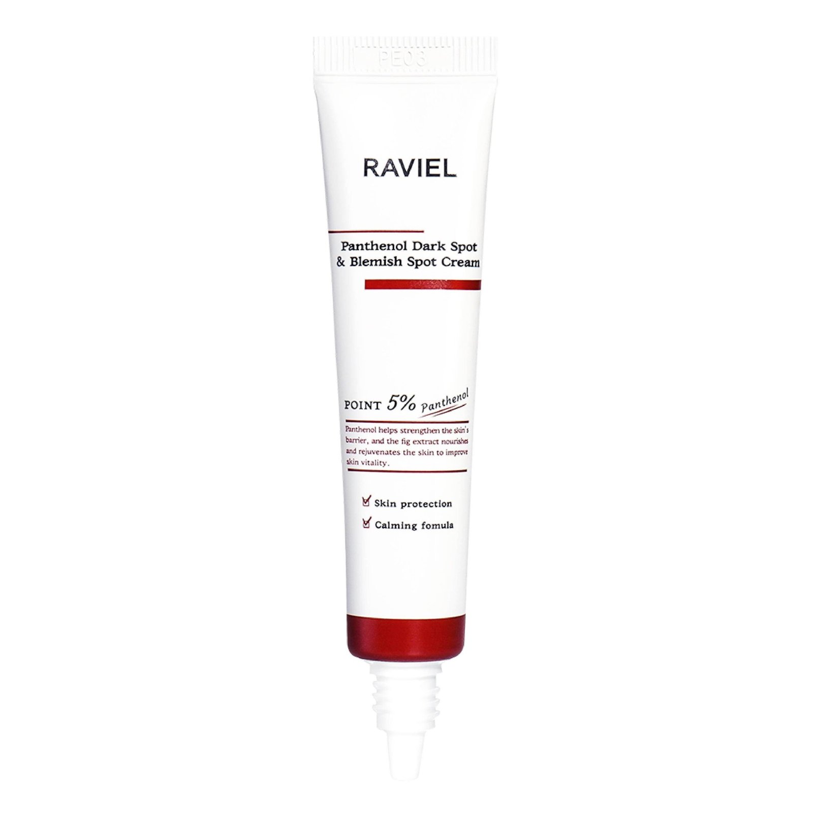 Crema de pantenol para manchas, piel sensible | KUDZŪ -Panthenol Dark Spot & Blemish Cream 15 ml
